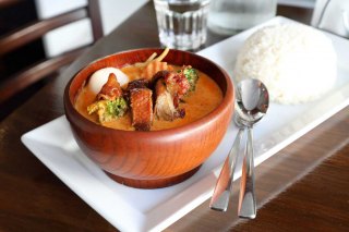 Thai Curry with Rice at Thainamic Leichhardt