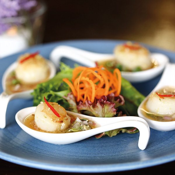 Spicy Lemongrass Scallops